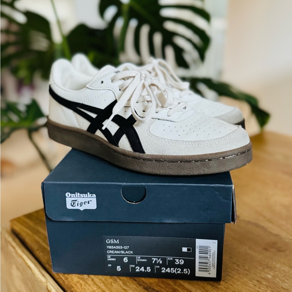 Onitsuka Tiger - Cream and Black GSM Sneakers